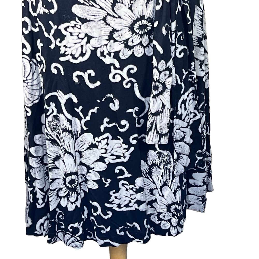 Lucky Brand Women’s Floral Neutral Print Boho Casual Festival Wrap Dress S EUC - Picture 3 of 14